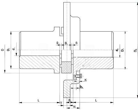LXP帶制動盤型星形彈性聯軸器